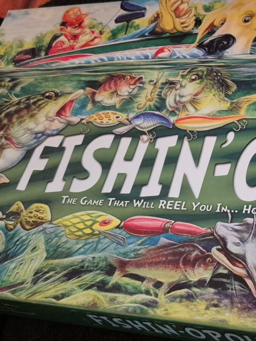 Fishin'Opoly Fishing Themed Monopoly Game Complete Excellent Condition